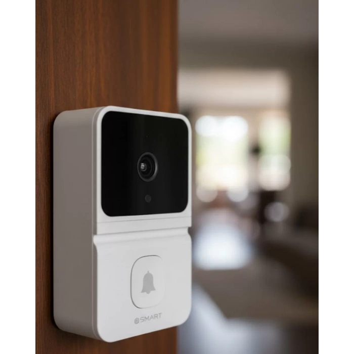 VipMarketim Şarjlı Akıllı Kapı Zili 85° Geniş Açı Mobil Bildirimli