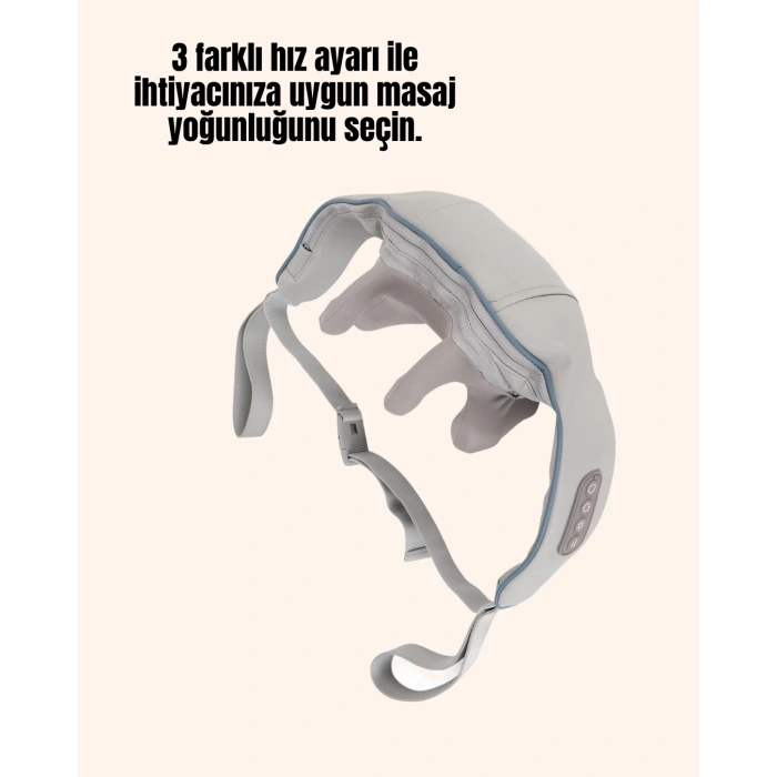VipMarketim Şarjlı Boyun ve Omuz Masaj Aleti | 3D Yoğurma Teknolojisi