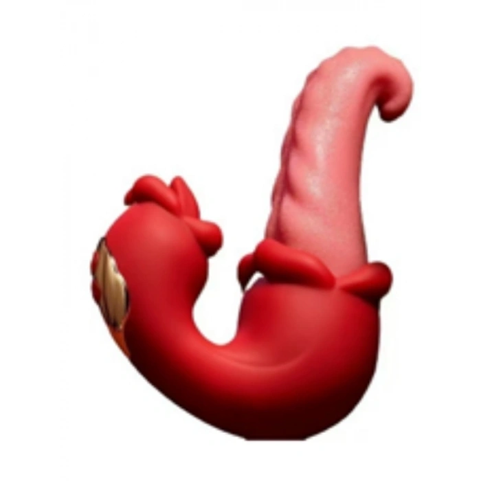 VipMarketim Şarjlı Çift Uyarımlı Dil Rabbit Vibratör Silikon Titreşimli