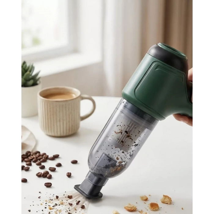 VipMarketim Şarjlı Mini El Süpürgesi Araç ve Ev İçin Pratik Temizlik