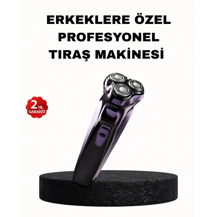 VipMarketim Şarjlı Saç ve Sakal Tıraş Makinesi Kablosuz Kompakt Tasarımlı