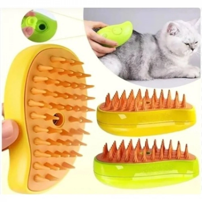 VipMarketim Şarjlı Soğuk Buharlı Kedi Köpek Fırçası Tarağı