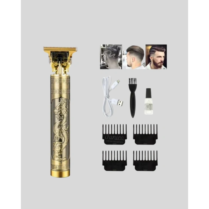 VipMarketim Şarjlı T Bıçaklı Saç ve Sakal Tıraş Makinesi – 3 Başlıklı Güçlü Motorlu 2 Saat Kullanım