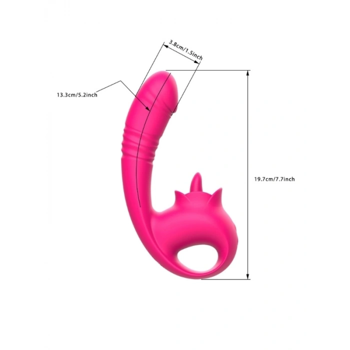 VipMarketim Şarjlı Titreşimli Halka Vibratör – Penis Halkası, Çok Modlu & Ergonomik