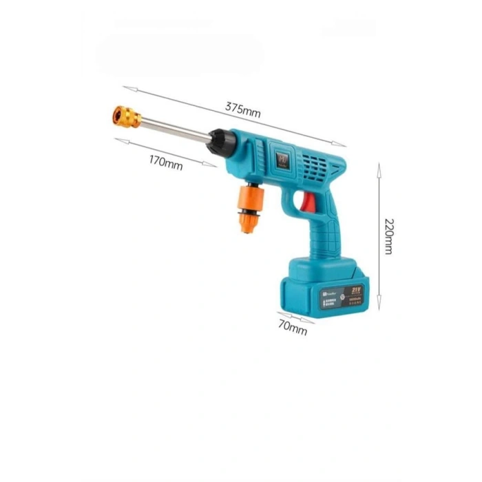 VipMarketim Şarjlı Ve Yüksek Basınçlı Oto Yıkama Makinesi Ve Sulama Tabancası Bahçe Yıkama Makinesi