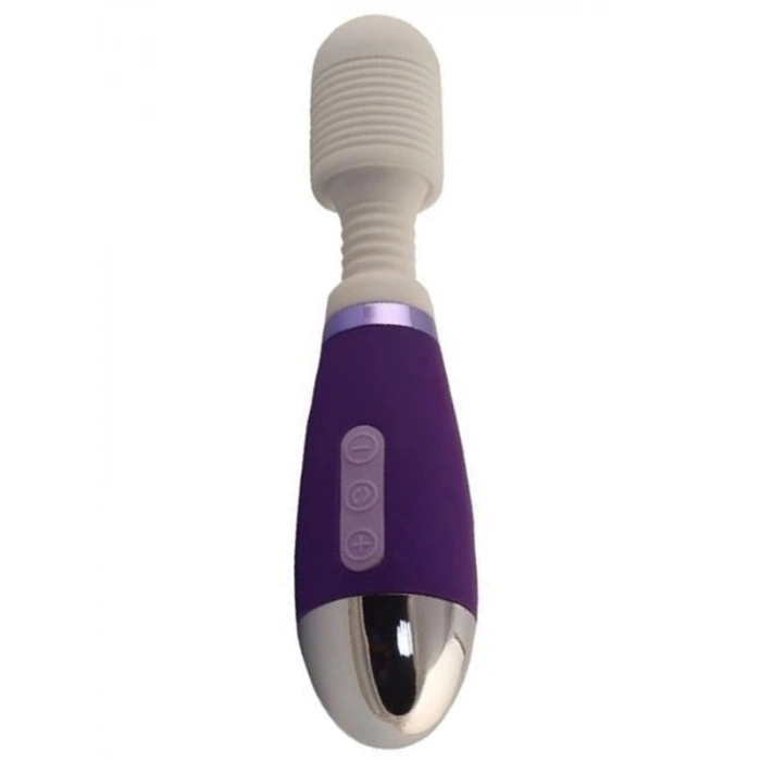 VipMarketim Şarjlı Wand Masaj Aleti Vibratör - Mor