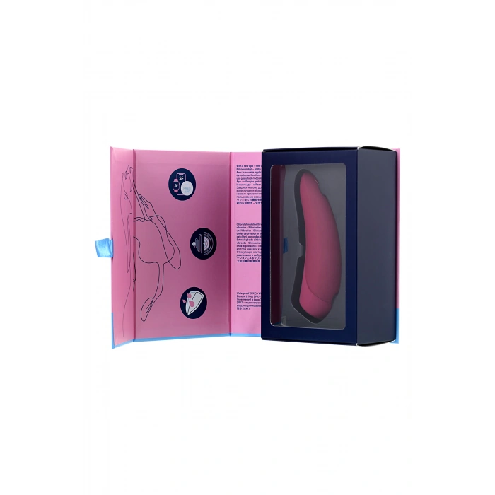 VipMarketim Satisfyer Curvy 1 Connect App Vakum Dalgası Klitoris Vibratörü, silikon, kırmızı, 14,3 cm