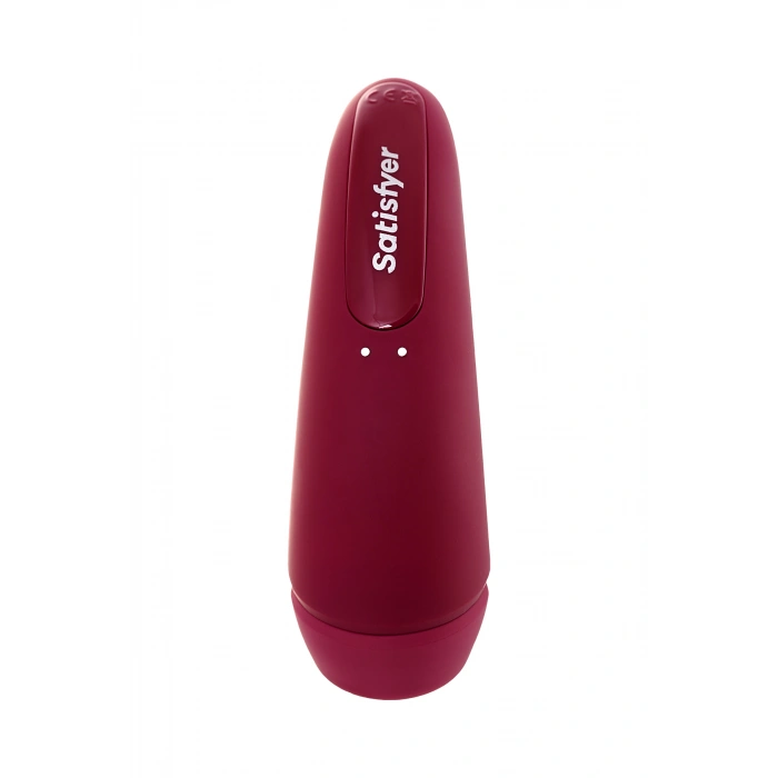 VipMarketim Satisfyer Curvy 1 Connect App Vakum Dalgası Klitoris Vibratörü, silikon, kırmızı, 14,3 cm