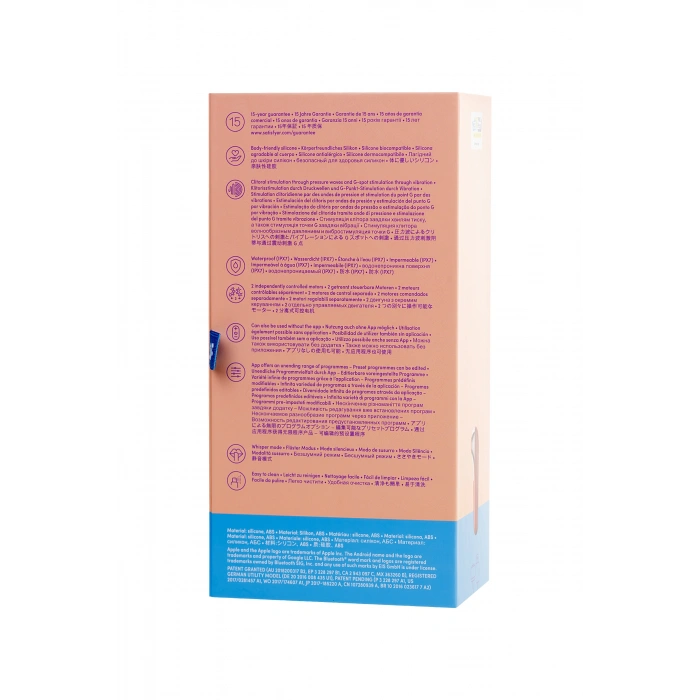 VipMarketim Satisfyer Dual Love Pink Vakum Klitoral Uyarıcı Vibratör, Silikon, Kırmızı, 16 Cm