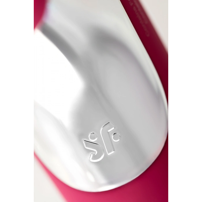 VipMarketim Satisfyer Dual Love Pink Vakum Klitoral Uyarıcı Vibratör, Silikon, Kırmızı, 16 cm