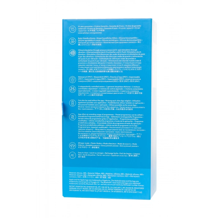 VipMarketim Satisfyer Dual Pleasure Vakum Dalgası Klitoral Vibratör, Silikon, Mor, 17.9 Cm