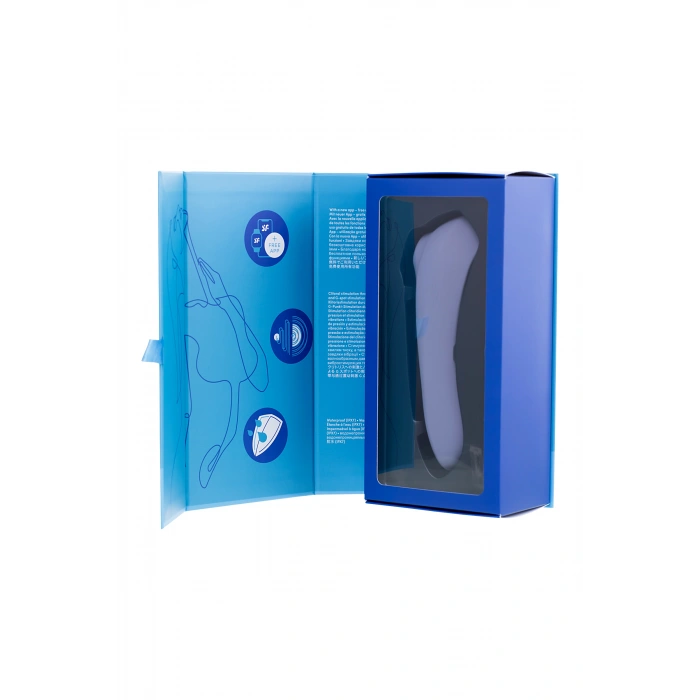 VipMarketim Satisfyer Dual Pleasure Vakum Dalgası Klitoral Vibratör, silikon, mor, 17.9 cm