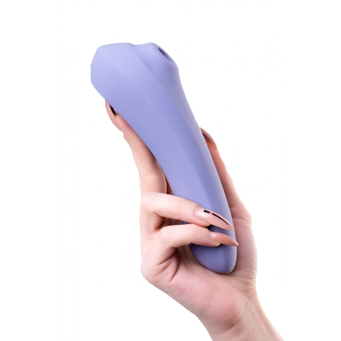 VipMarketim Satisfyer Dual Pleasure Vakum Dalgası Klitoral Vibratör, silikon, mor, 17.9 cm