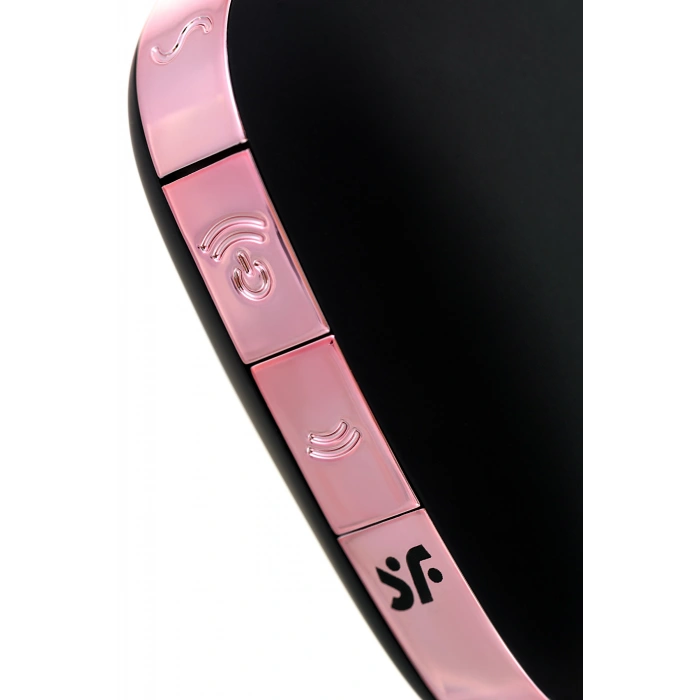 VipMarketim Satisfyer Love Triangle Vakum Dalgası Klitoral Stimülatör, Silikon, Siyah, 8,8 Cm