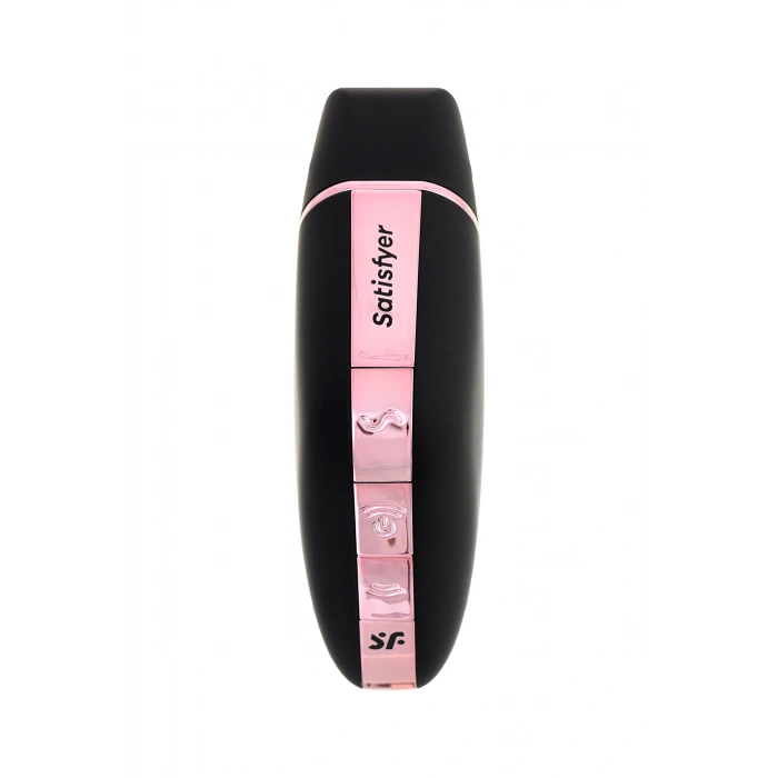 VipMarketim Satisfyer Love Triangle Vakum Dalgası Klitoral Stimülatör, Silikon, Siyah, 8,8 cm