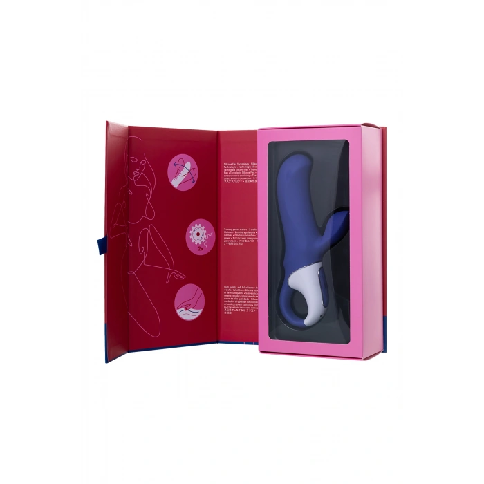 VipMarketim Satisfyer Magic Bunny Gerçekçi Olmayan Vibratörü, Silikon, Mor, 17,7 Cm