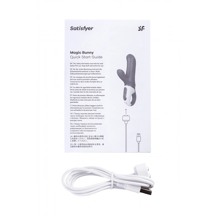 VipMarketim Satisfyer Magic Bunny Gerçekçi olmayan  Vibratörü, Silikon, Mor, 17,7 cm