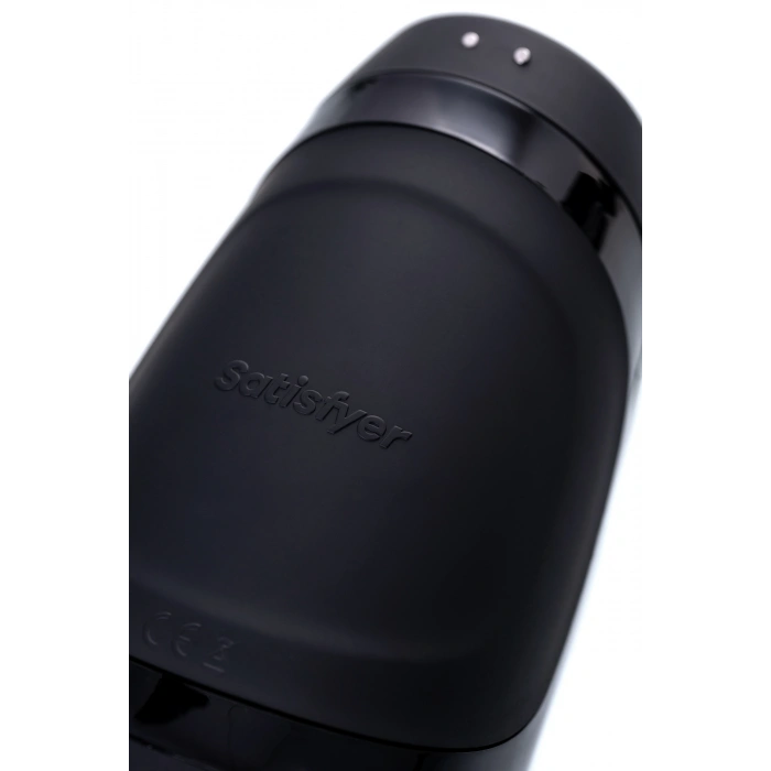 VipMarketim Satisfyer Men Heat Vibratiion Masturbator Gerçekçi Olmayan, Silikon, Siyah, 15 cm