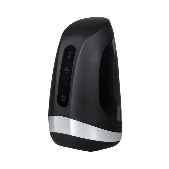 VipMarketim Satisfyer Men Heat Vibratiion Masturbator Gerçekçi Olmayan, Silikon, Siyah, 15 cm