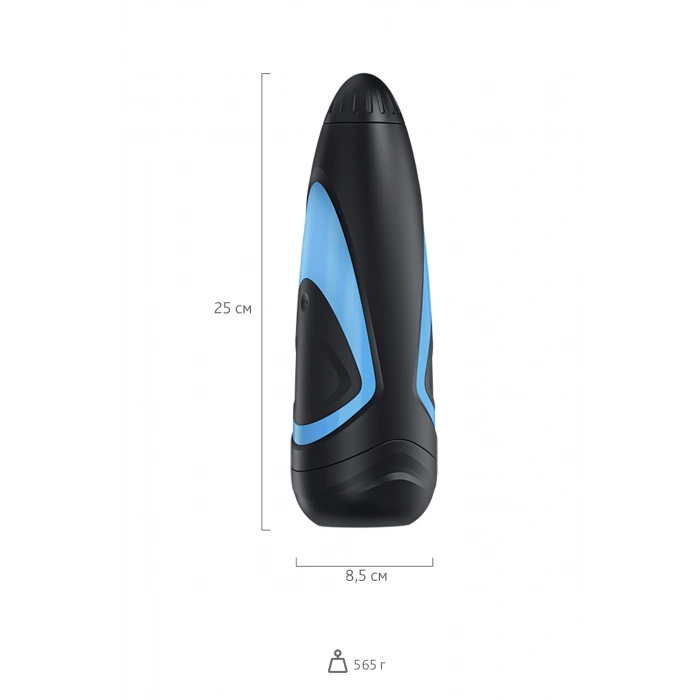 VipMarketim Satisfyer Men One Masturbator gerçekçi Olmayan Tatmin Edici Erkekler, silikon, siyah, 25,5 cm