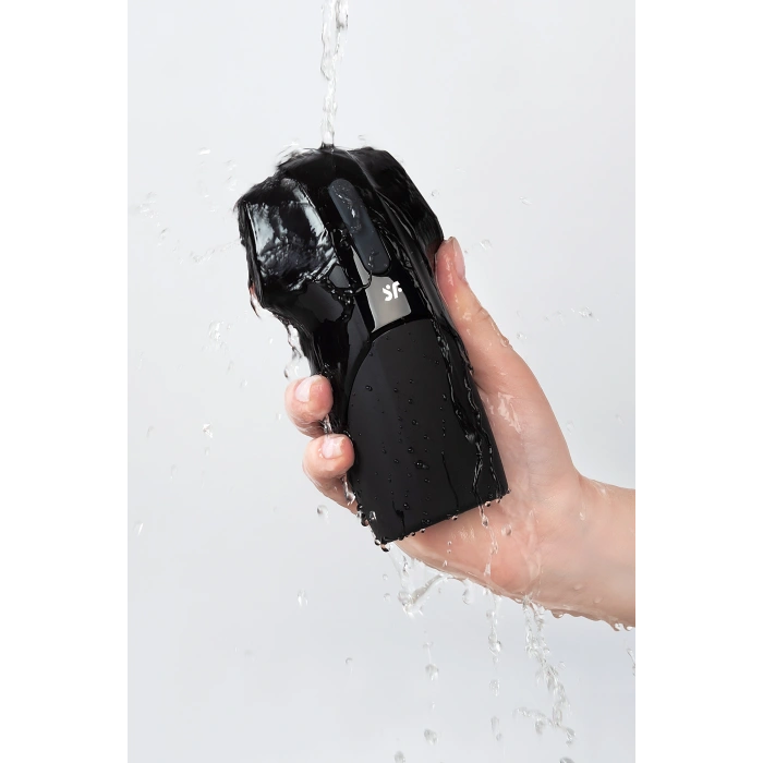 VipMarketim Satisfyer Men Vibration Masturbator, Silikon, Siyah, 14,5 Cm