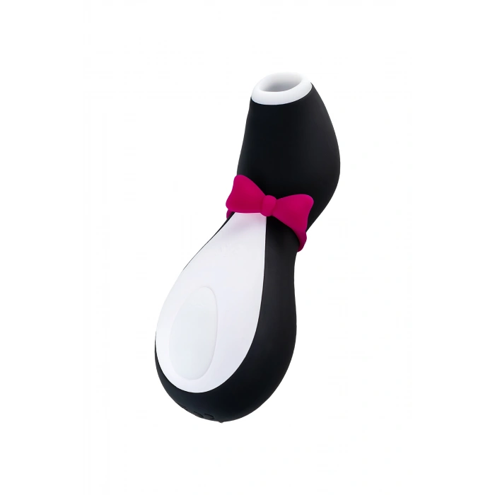 VipMarketim Satisfyer Penguin Vakum Dalgası Klitoris Vibratörü, Silikon, Siyah, 11,5 Cm