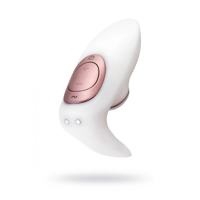VipMarketim Satisfyer Pro 4 Couples Çiftler İçin Vakum Dalgalı Vibratör, silikon, beyaz, 19,5 cm