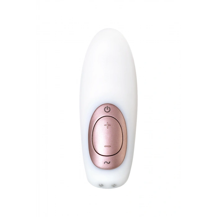 VipMarketim Satisfyer Pro 4 Couples Çiftler İçin Vakum Dalgalı Vibratör, silikon, beyaz, 19,5 cm