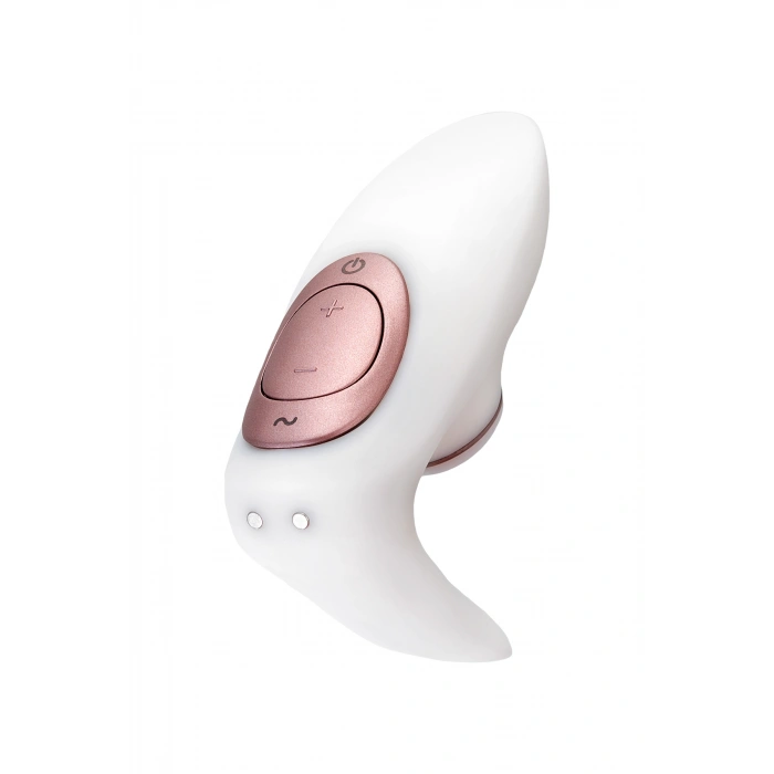 VipMarketim Satisfyer Pro 4 Couples Çiftler İçin Vakum Dalgalı Vibratör, Silikon, Beyaz, 19,5 Cm