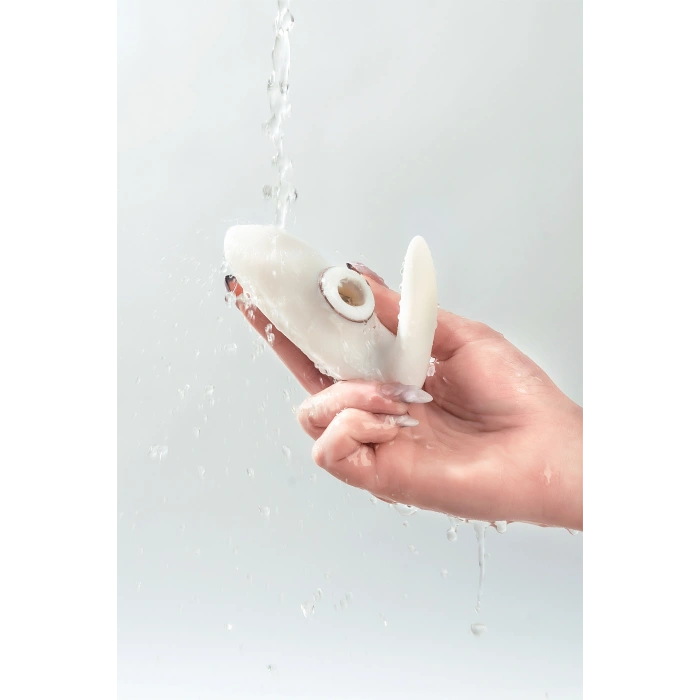 VipMarketim Satisfyer Pro 4 Couples Çiftler İçin Vakum Dalgalı Vibratör, Silikon, Beyaz, 19,5 Cm