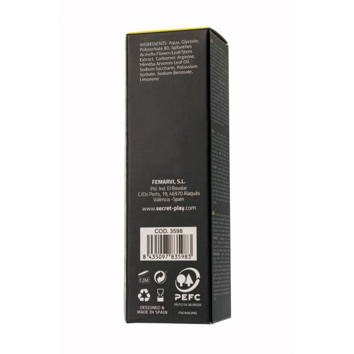 VipMarketim Secret Play Titreşim Efektli Masaj Jeli, 15 Ml