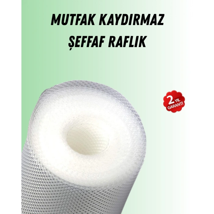 VipMarketim Şeffaf mutfak raflığı ve çekmece kaplaması kaydırmaz pvc