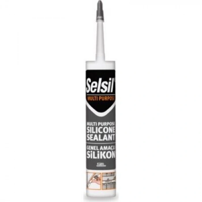 VipMarketim Şeffaf Universal Silikon - 280 gr - Genel Amaçlı