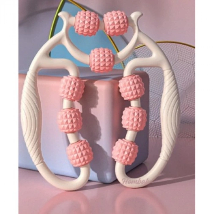 VipMarketim Selülit Masaj Aleti 9 Tekerlekli Lenf Drenaj Rulosu