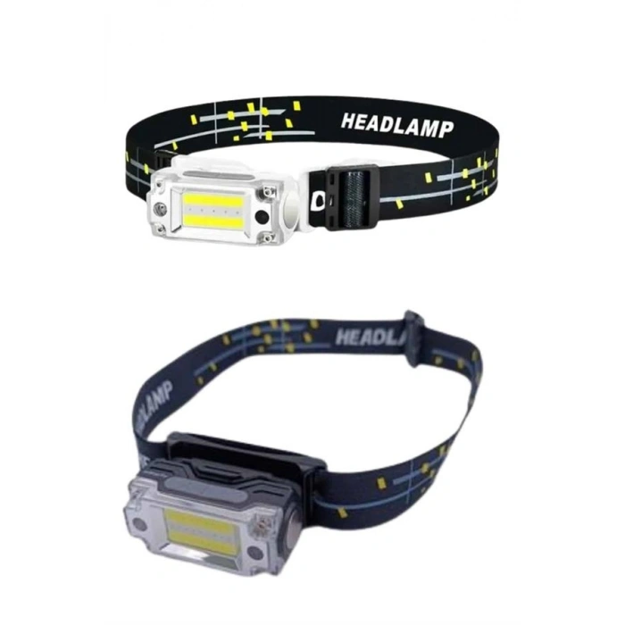 VipMarketim Sensörlü Kamp Lambası Ayarlanabilir Kafa Lambası Kafa Bantlı