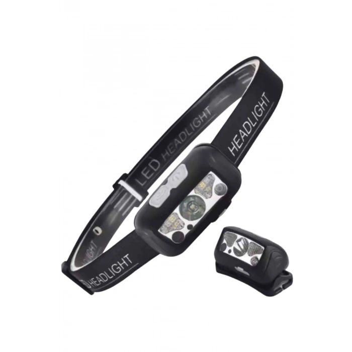 VipMarketim Sensörlü Şarjlı Type-c Şarj Işıklı Kafa Lambası Kamp Lambası