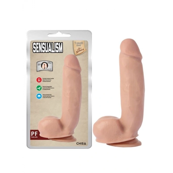VipMarketim Sensualism 21cm Kıkırdaklı Gerçekçi Dildo