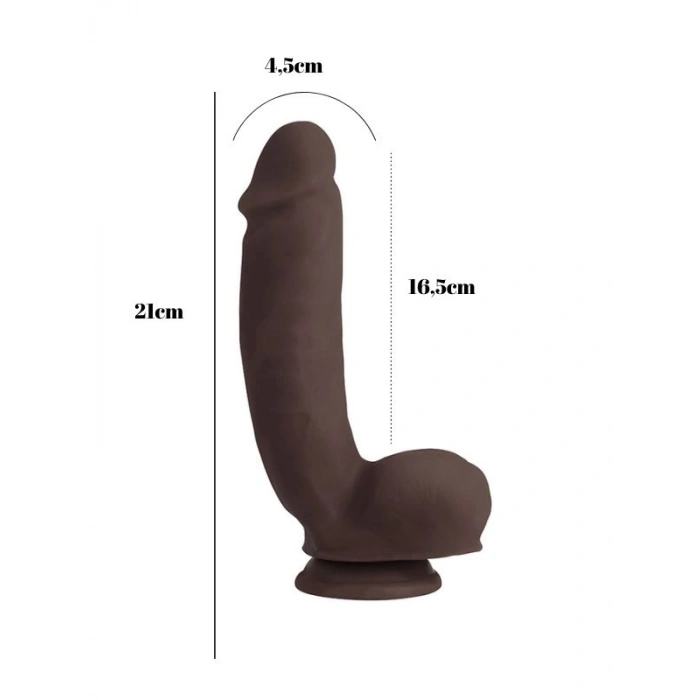 VipMarketim Sensualism Melez 21cm Kıkırdaklı Gerçekçi Dildo