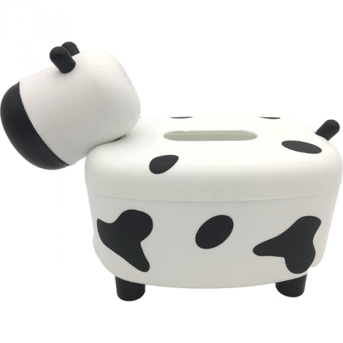 VipMarketim Sevimli İnek Tasarımlı Mıknatıslı Tuzluk ve Peçetelik