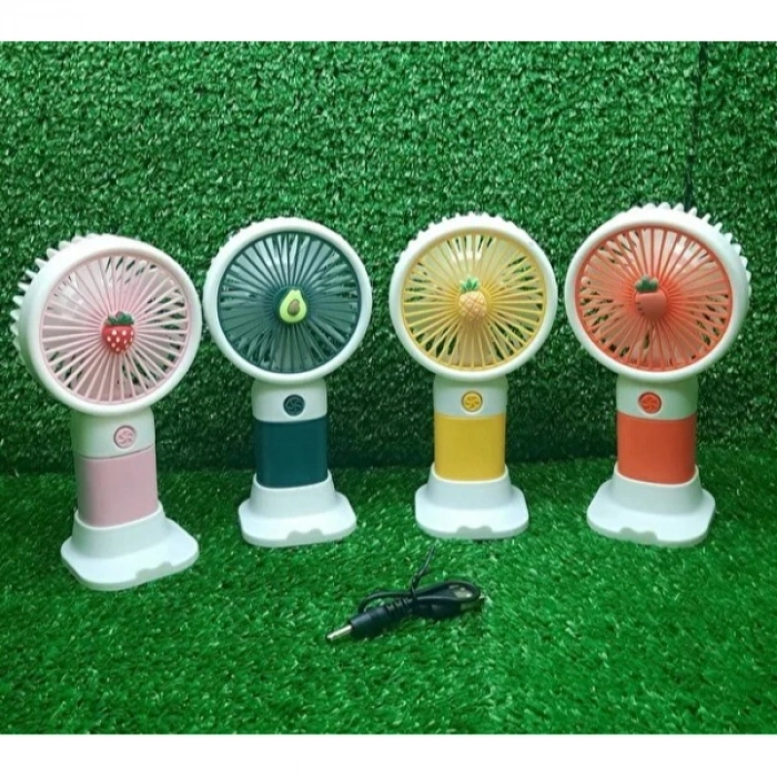 VipMarketim Sevimli Tasarımlı Telefon Tutuculu El Fanı