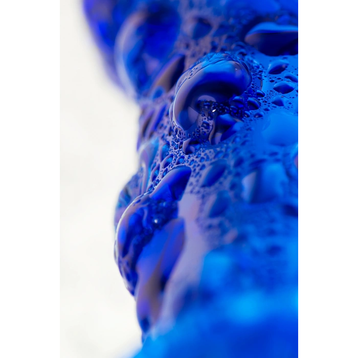 VipMarketim Sexus Glass anal kılıfı, cam, mavi, 16 cm, Ø 3,5 cm