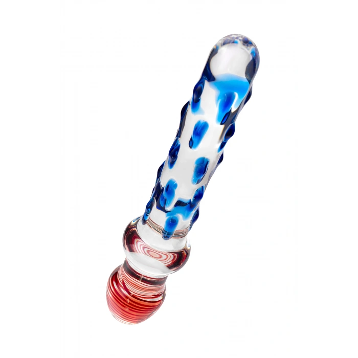 VipMarketim Sexus Glass Çift Taraflı Cam Dildo, Şeffaf, 20 Cm