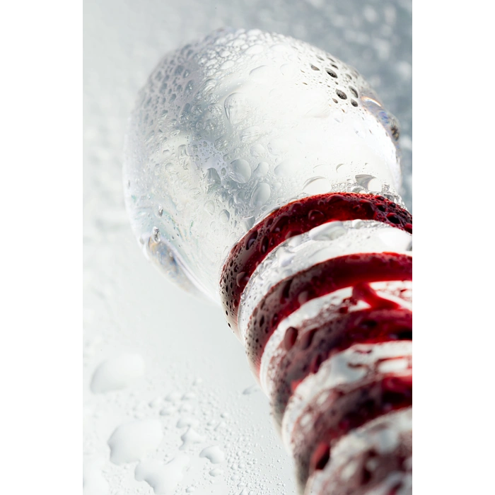 VipMarketim Sexus Glass Çift Taraflı Cam Dildo , Şeffaf, 21 Cm