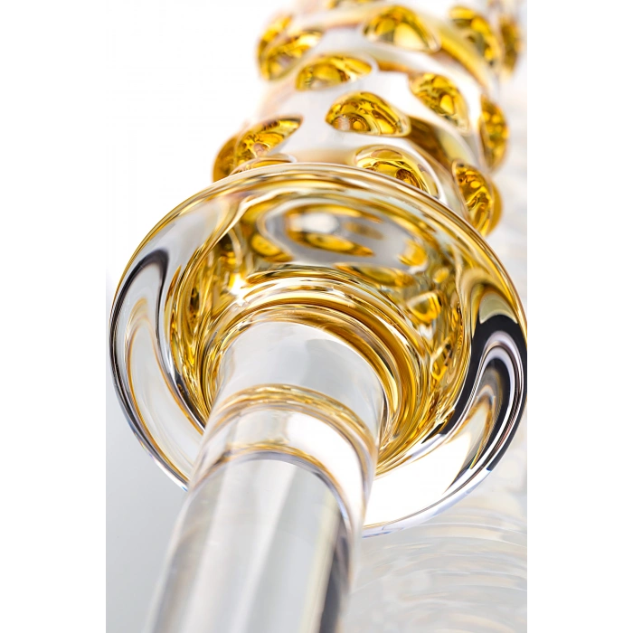 VipMarketim Sexus Glass Çift Taraflı Cam Dildo, Şeffaf, 25 Cm