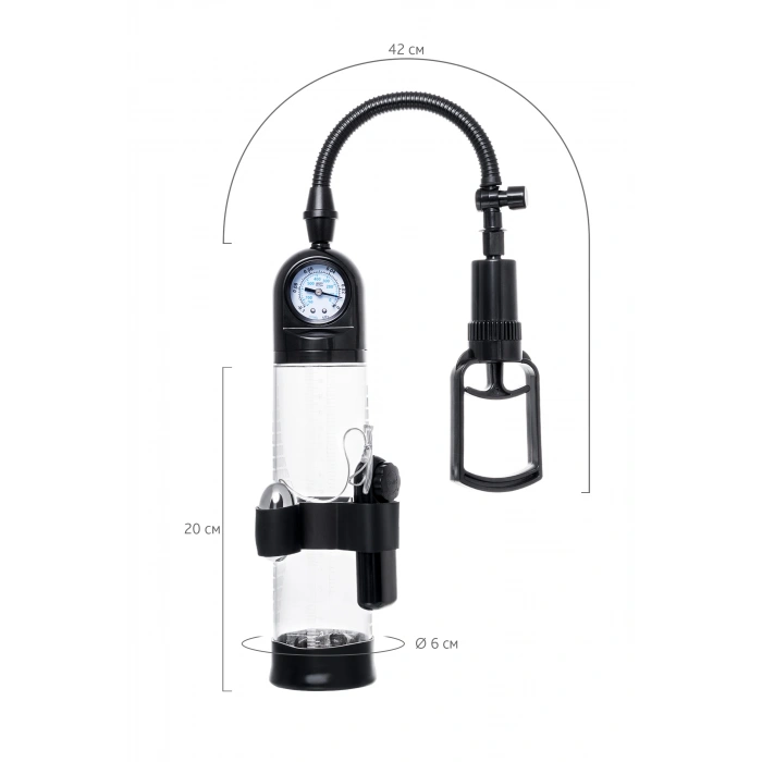 VipMarketim Sexus Men Training Aksel Mekanik Pompa, ABS plastik, Siyah, 70 cm