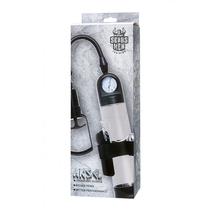 VipMarketim Sexus Men Training Aksel Mekanik Pompa, Abs Plastik, Siyah, 70 Cm