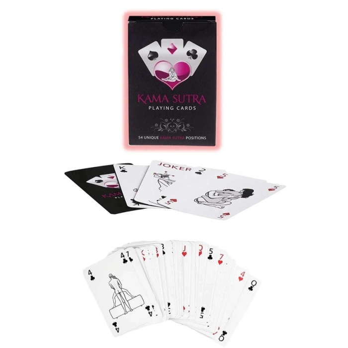 VipMarketim Sexy Görselli Oyun Kartı Kama Sutra 7Li Leopar Harness Set