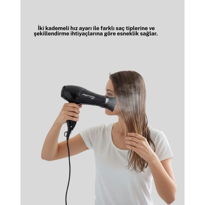 VipMarketim Seyahat Tipi Saç Kurutma Makinesi Katlanabilir Hafif Yapı