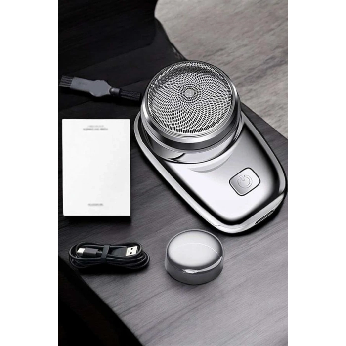 VipMarketim Seyahat Tipi Tıraş Makinesi Taşınabilir Kablosuz Mini Paslanmaz Çelik