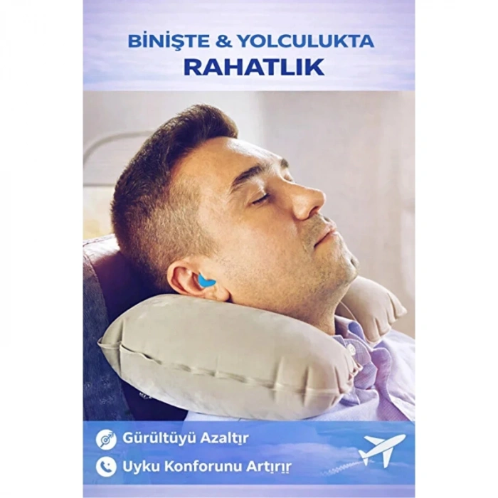 VipMarketim Silikon Kulak Tıkacı - 6lı Özel Kutulu - Su Geçirmez ve Gürültü Önleyici